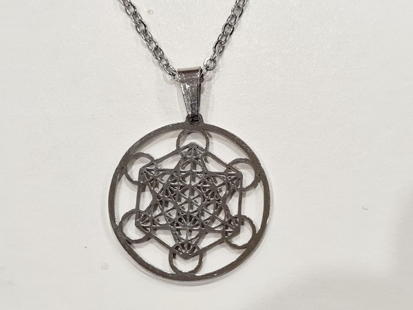 collier metatron acier inoxydable